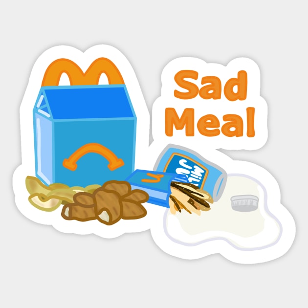 Sad Meal Sticker by MoreThanADrop